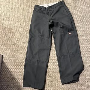 Grey dickies loose fit worker pants